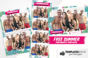 Free Summer Photo Booth Templates