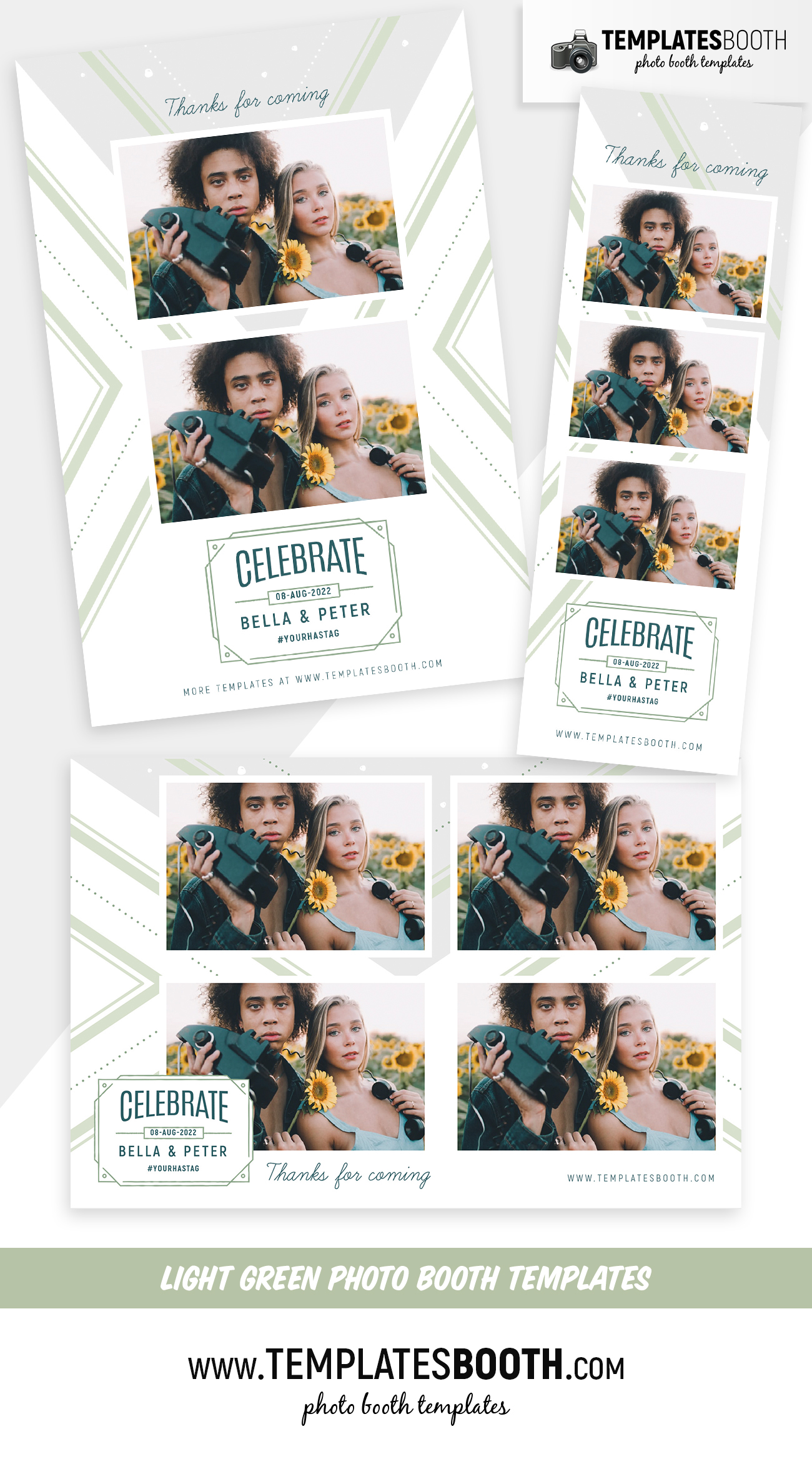 Light Green Photo Booth Template