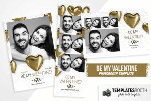 Be My Valentine Photo Booth Template