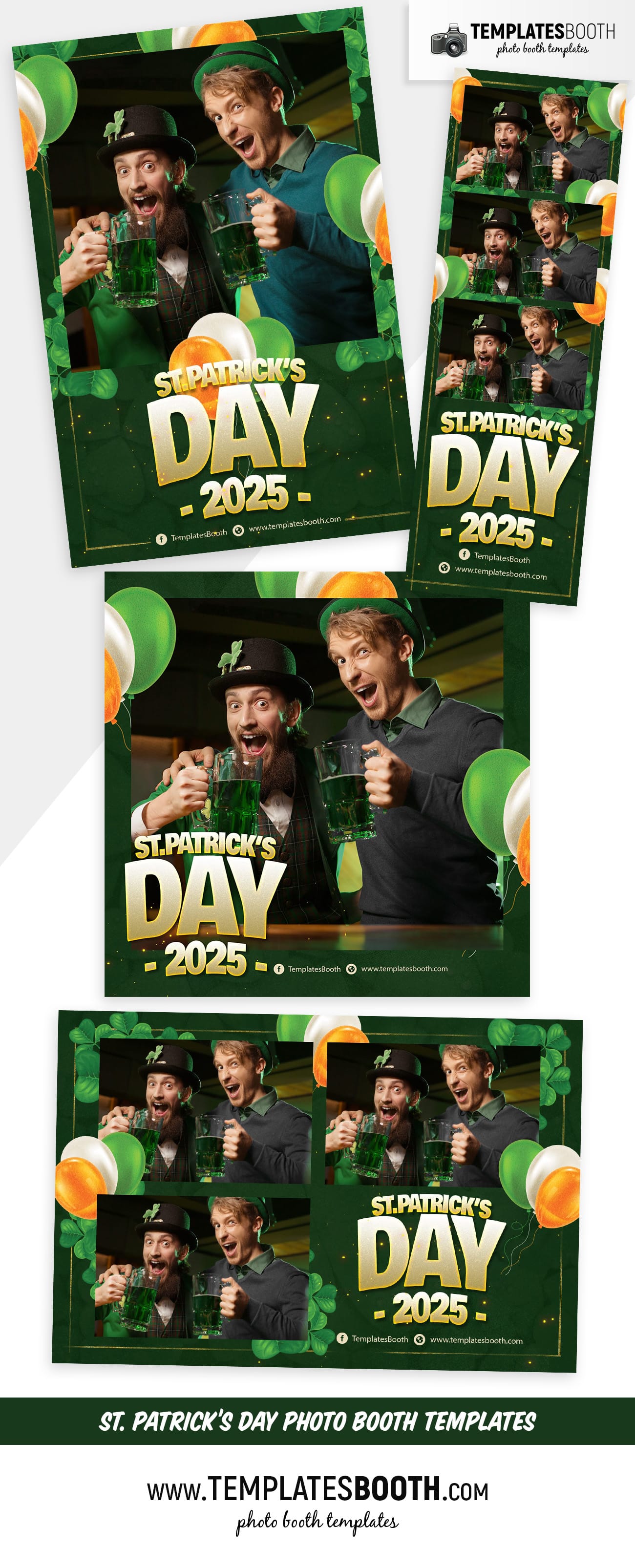 St. Patrick's Day Photo Booth Template (full preview)