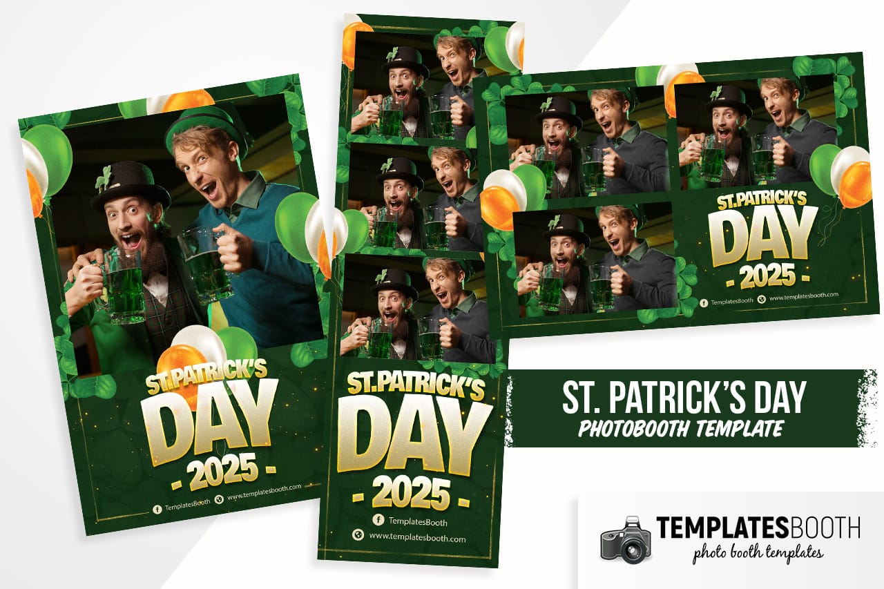 St. Patrick's Day Photo Booth Template