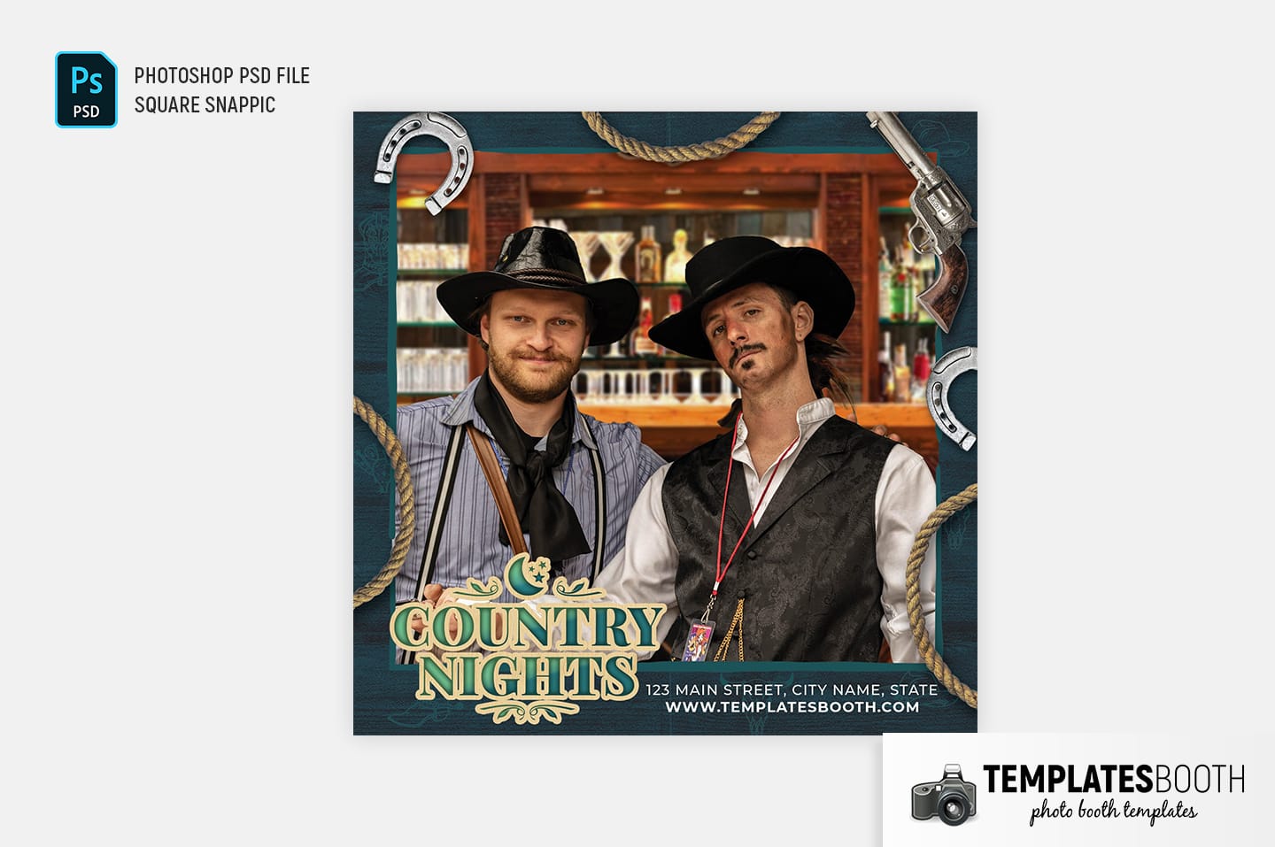 Country Nights Photo Booth Template (Snappic)