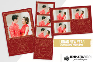Chinese New Year Wedding Photo Booth Template