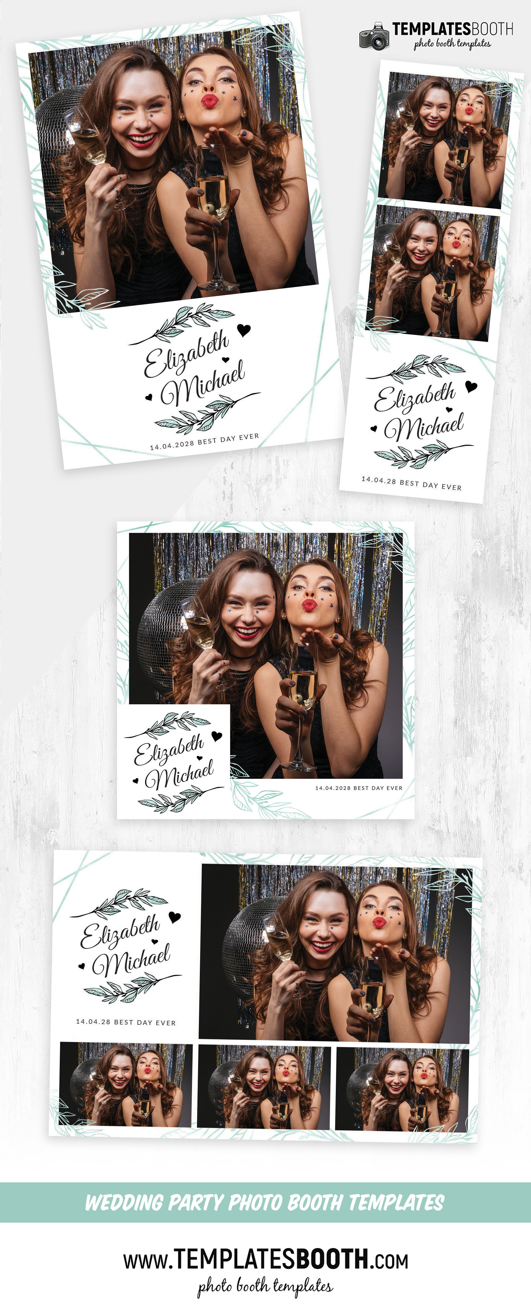 Simple Minimal Photo Booth Layout Template