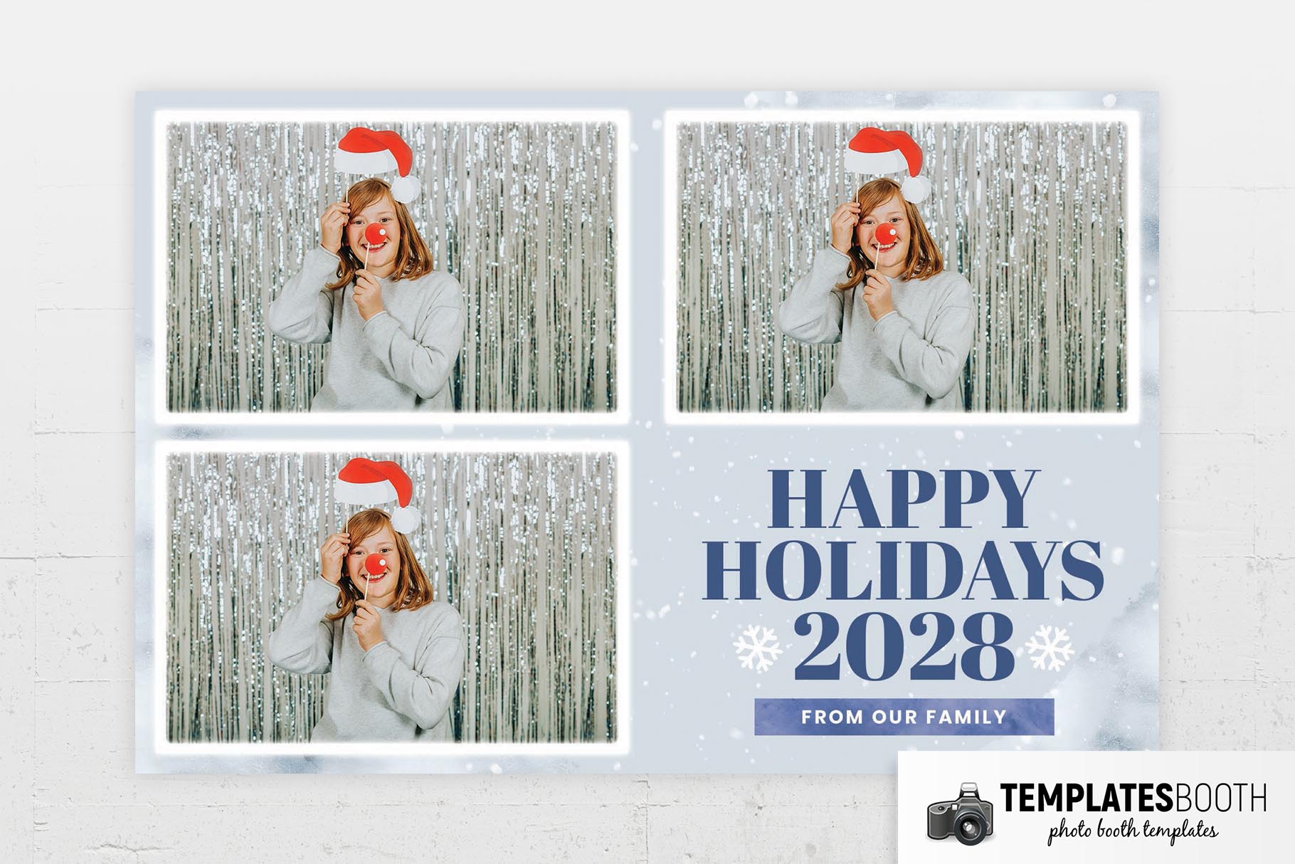 Free Winter Photo Booth Template (PSD, PNG, DSLR Booth, Darkroom Formats)