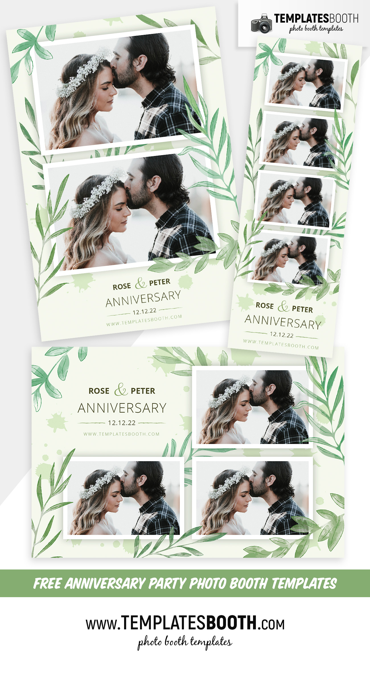 Free Anniversary Party Photo Booth Templates
