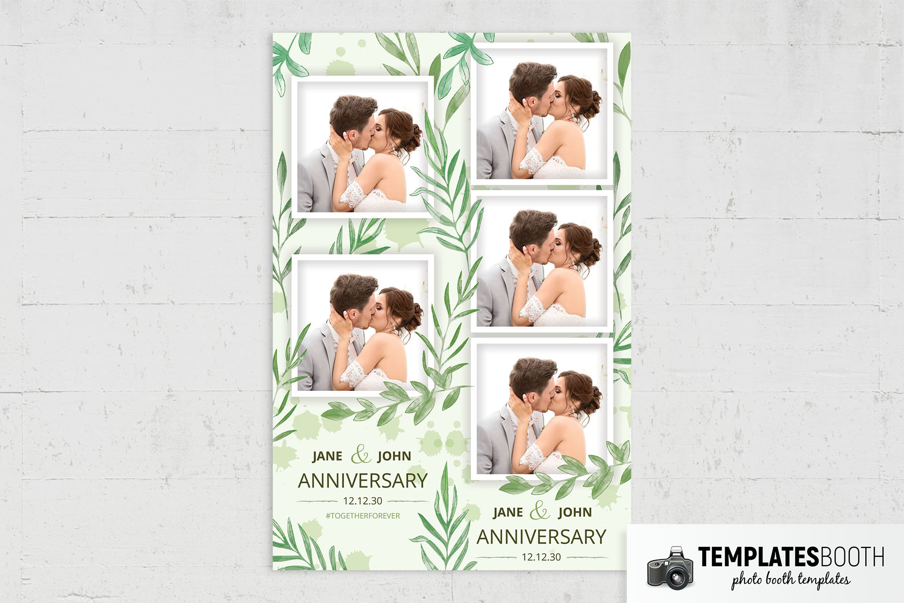 Free Anniversary Photo Booth Template