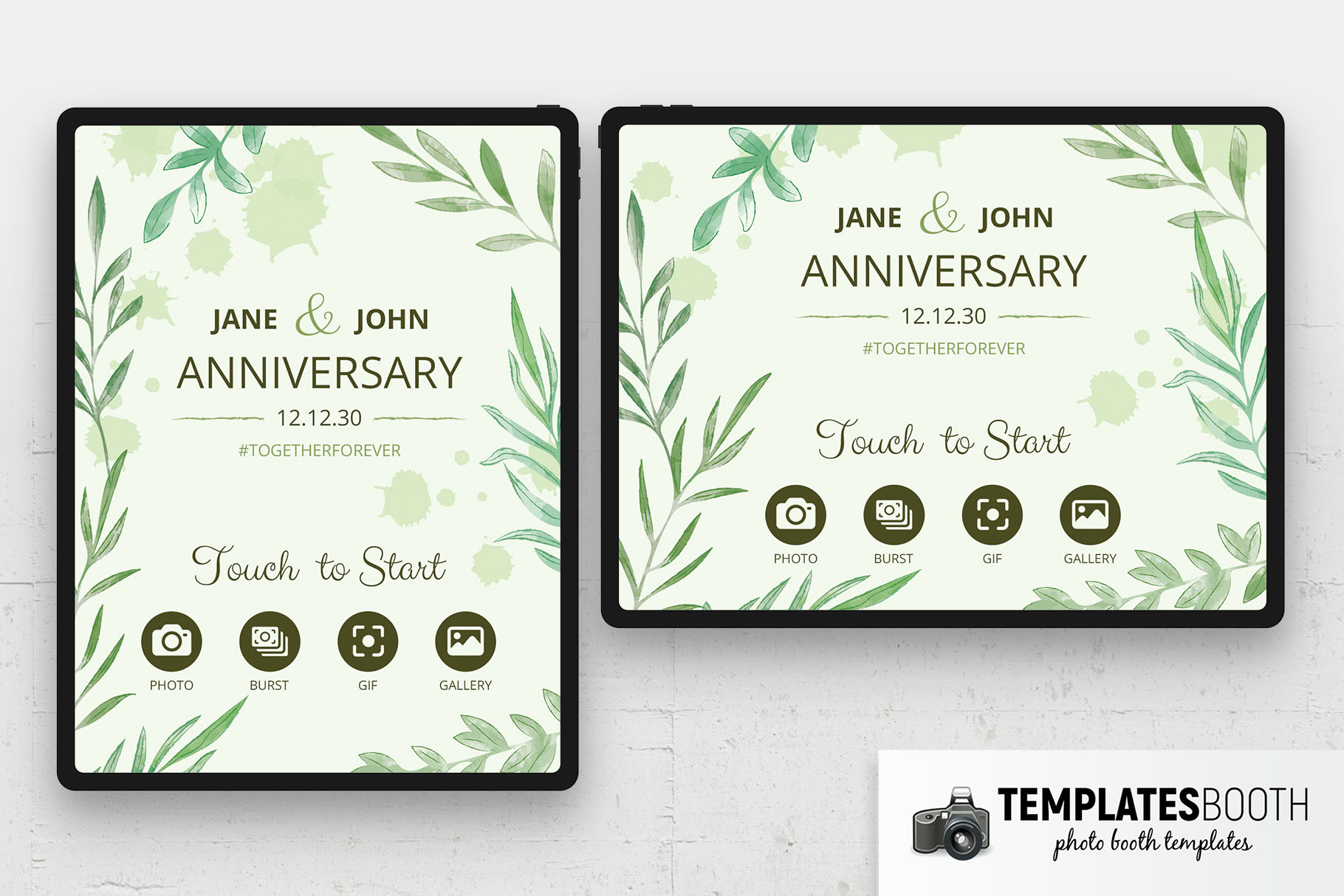 Free Anniversary Photo Booth Welcome Screen