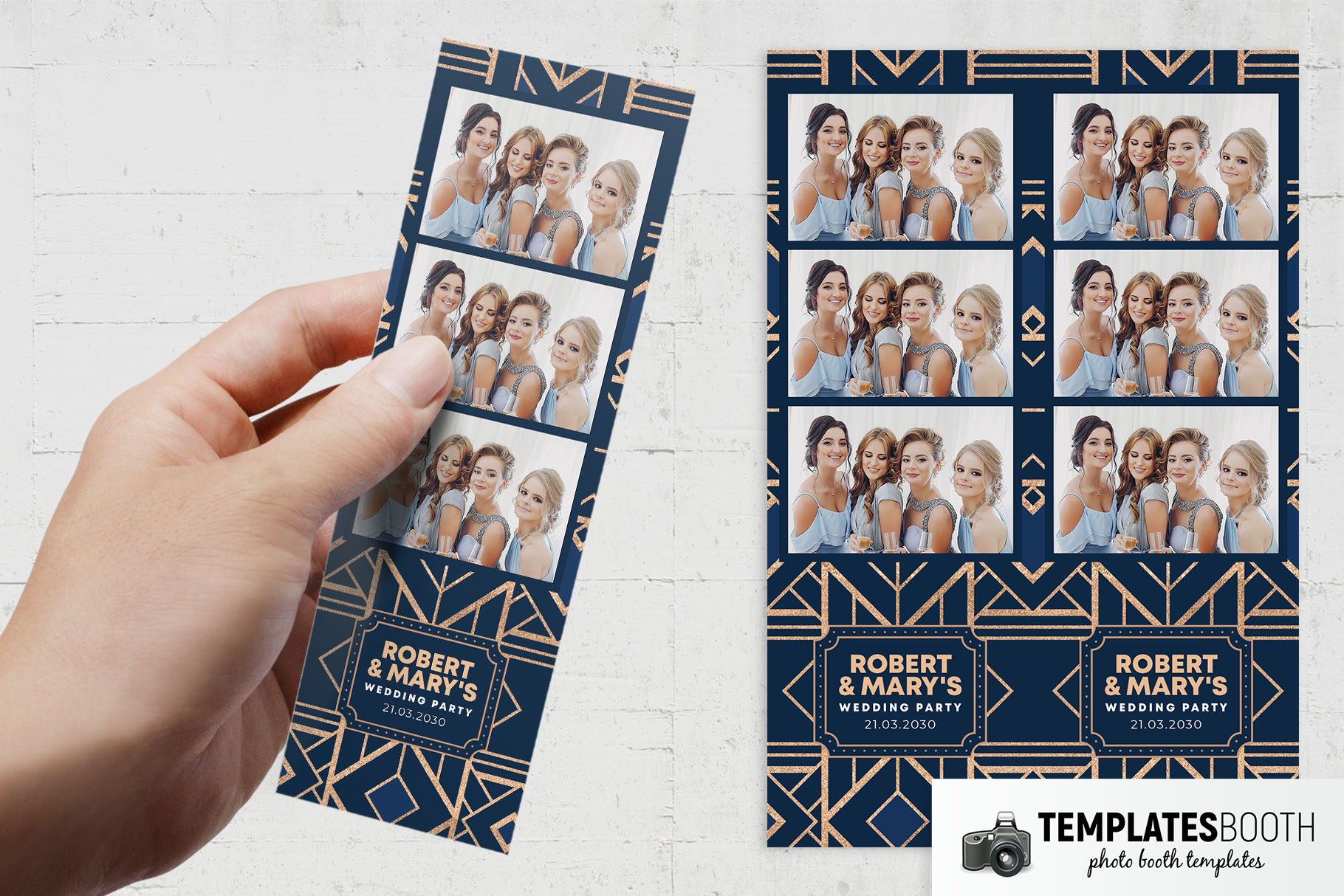 Free Art Deco Photo Booth Template