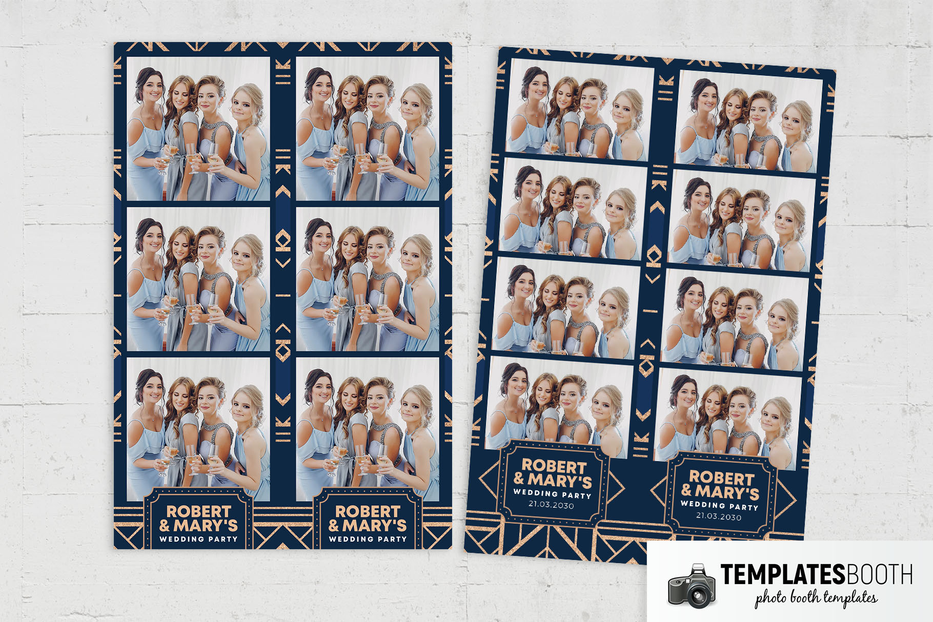 Free Art Deco Photo Booth Template