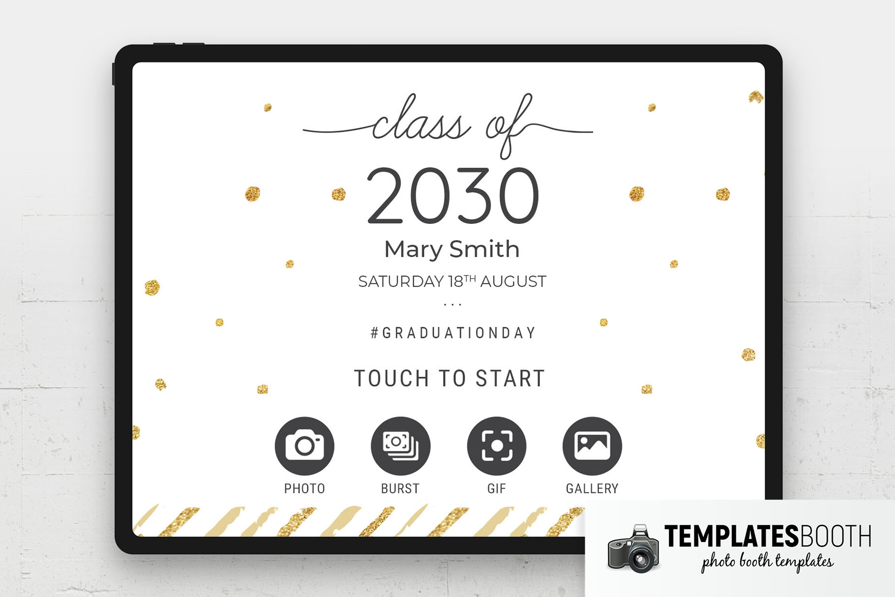 Free Graduation Photo Booth Welcome Screen