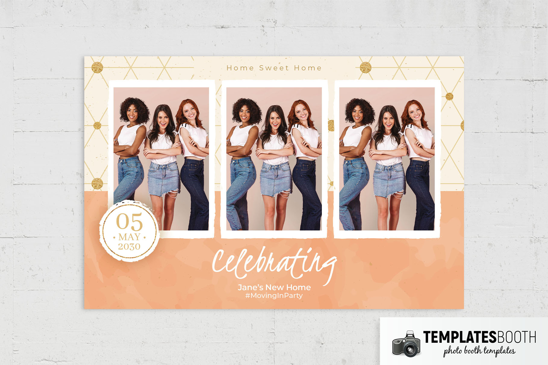 Free House Warming Photo Booth Template