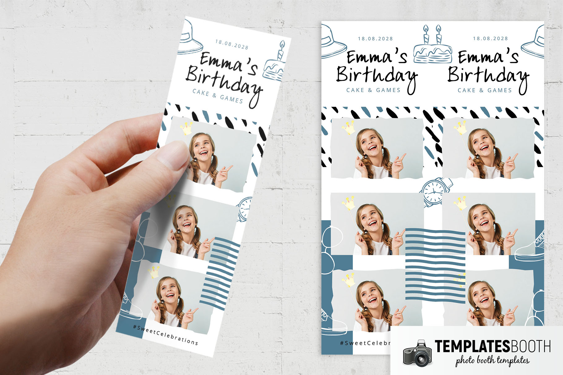 Free Kid's Birthday Photo Booth Template