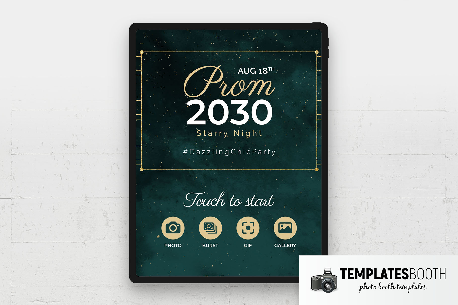 Free Prom Photo Booth Template Welcome Screen
