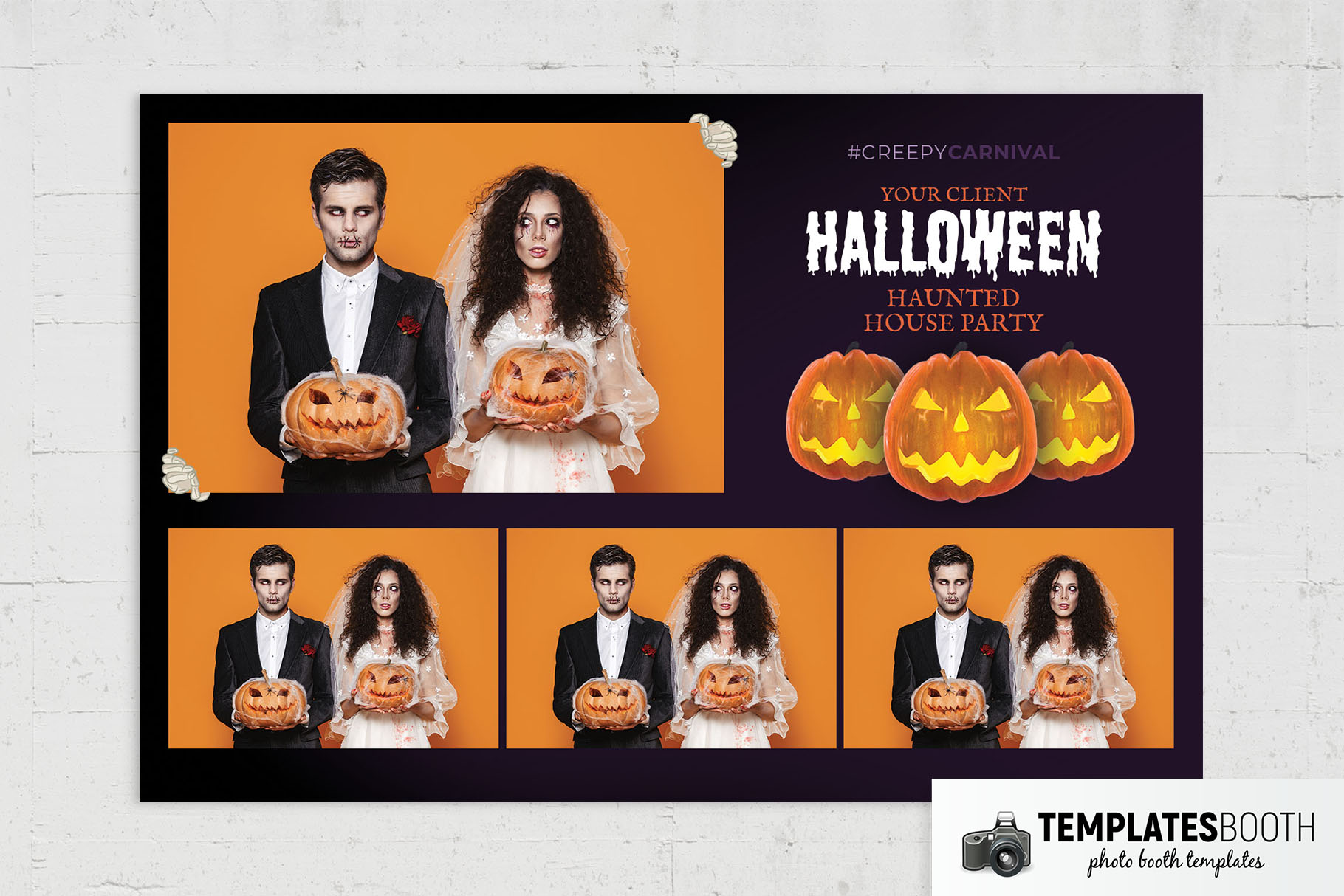 Free Halloween Photo Booth Template