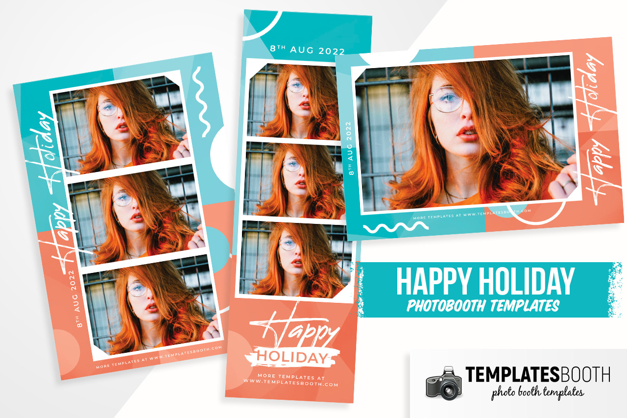 Happy Holiday Photo Booth Template