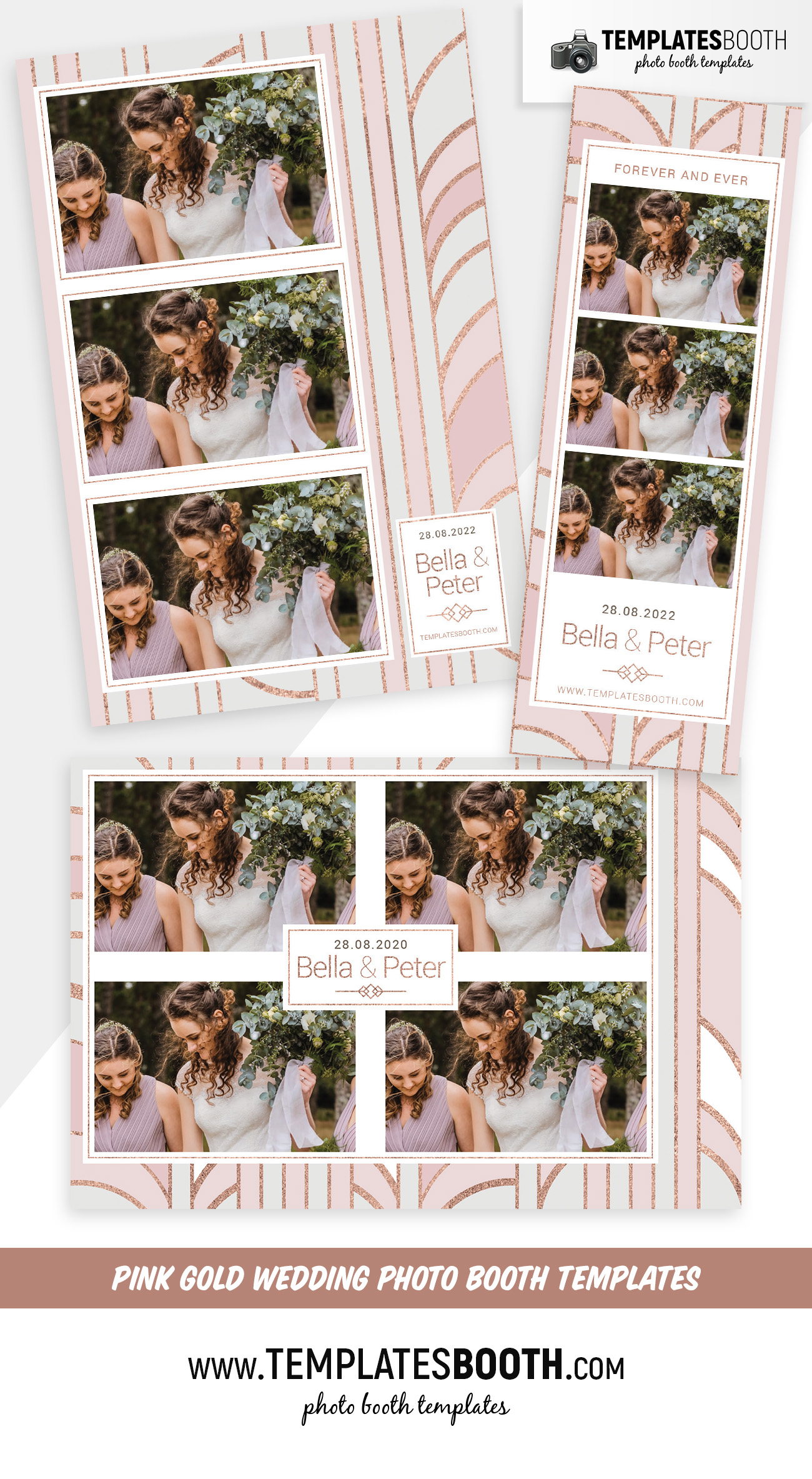 Pink Gold Photo Booth Template