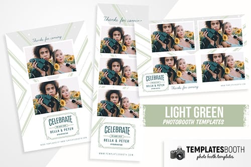 Modèle de Cabine Photo vert clair