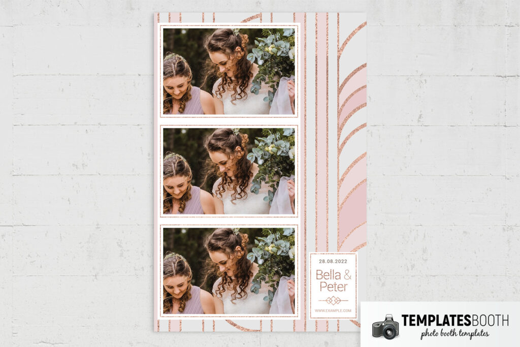 Pink Gold Photo Booth Template - TemplatesBooth