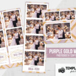 Purple & Gold Photo Booth Template