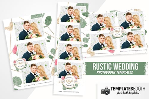 Rustic Wedding Photo Booth Template