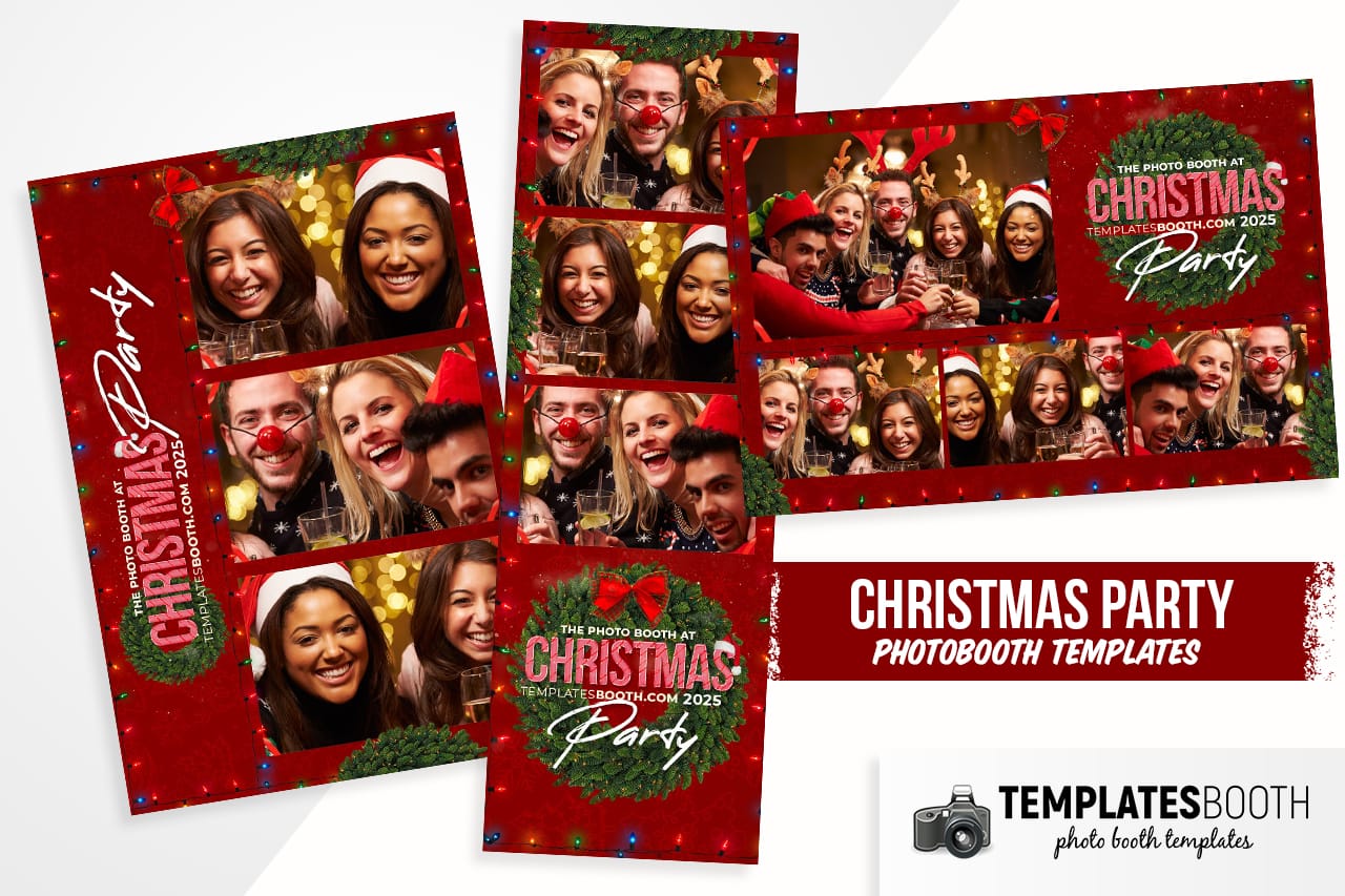 Christmas Party Photo Booth Template TemplatesBooth