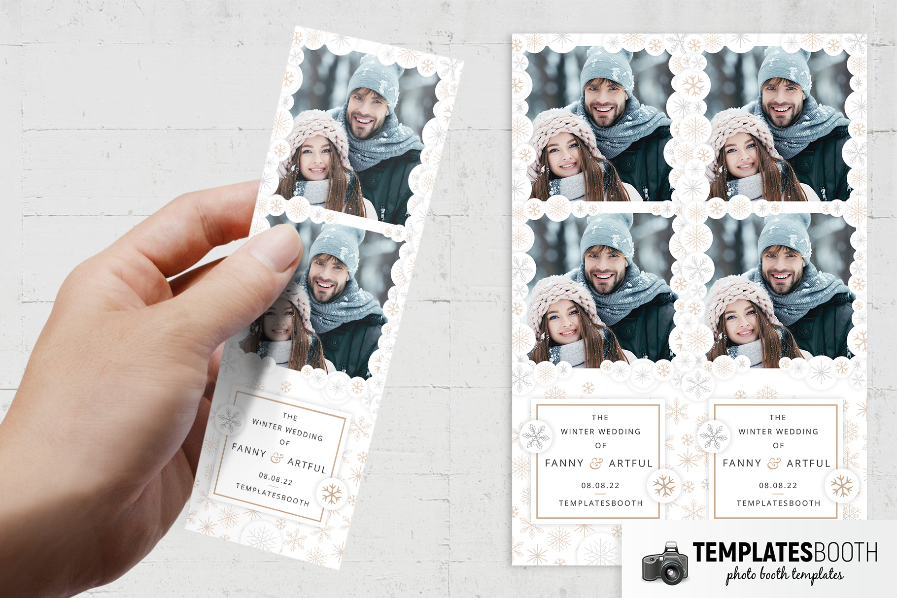 Contemporary Winter Photo Booth Template
