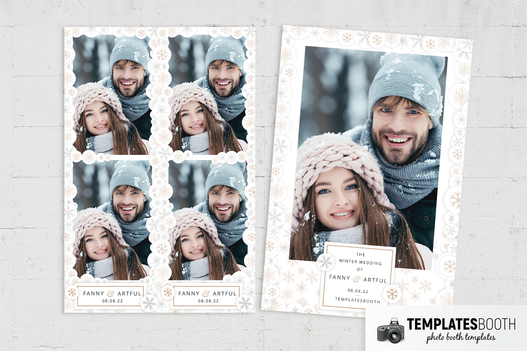 Contemporary Winter Photo Booth Template