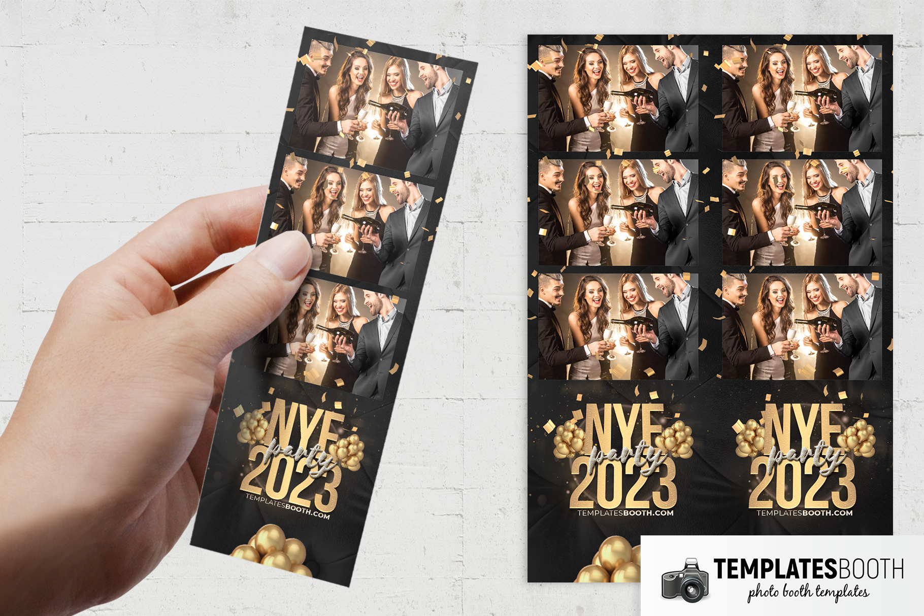 New Year's Eve Photo Booth Template