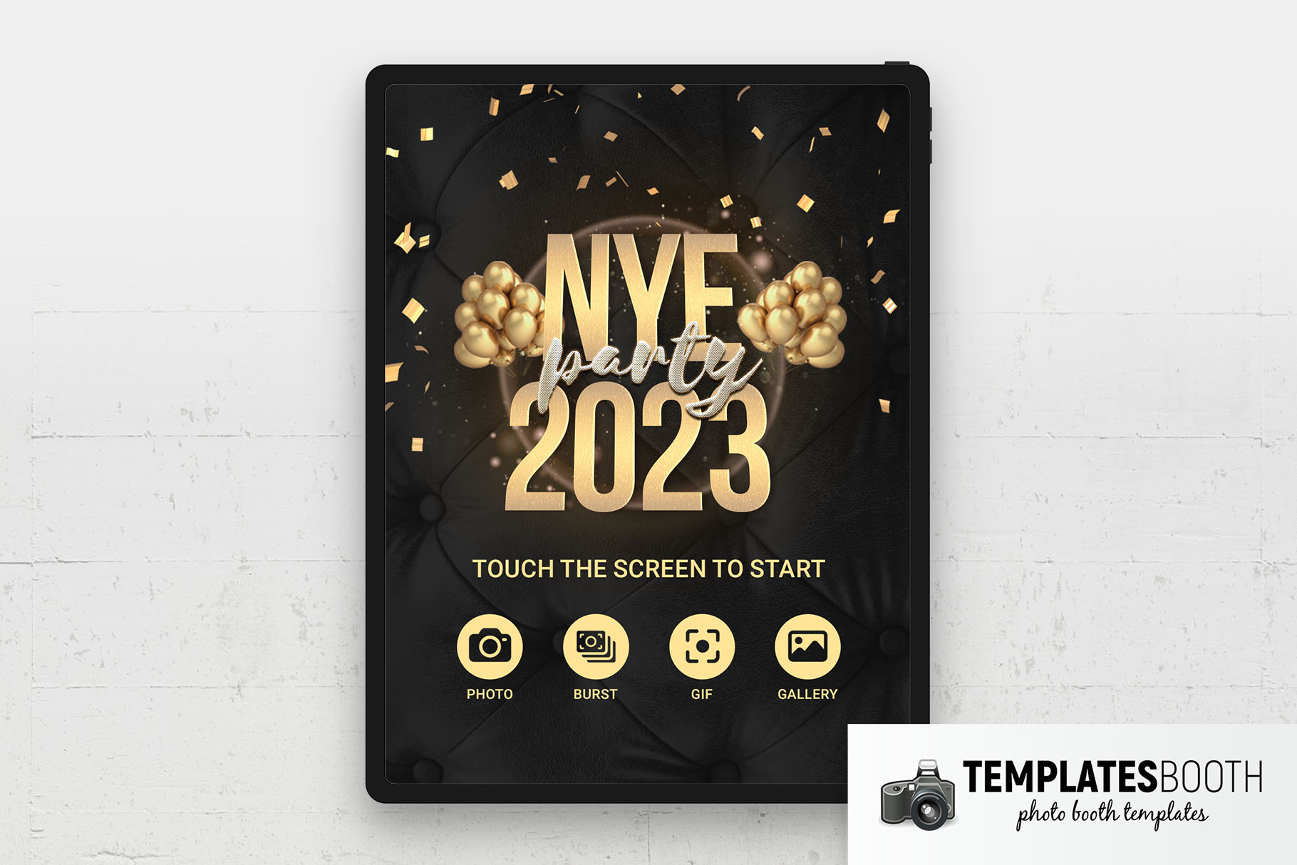 New Year's Eve Photo Booth Welcome Screen