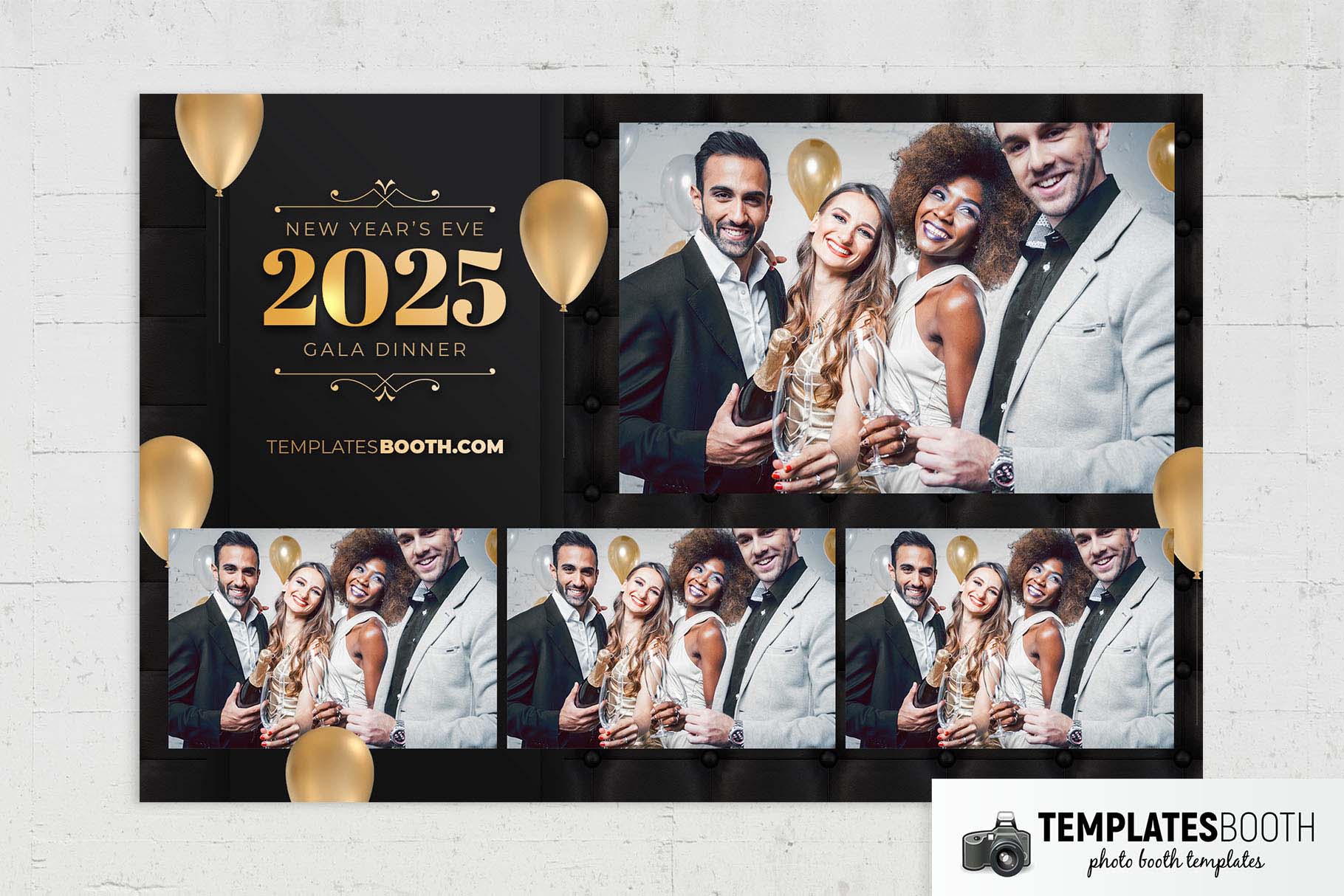 New Year's Eve Photo Booth Template