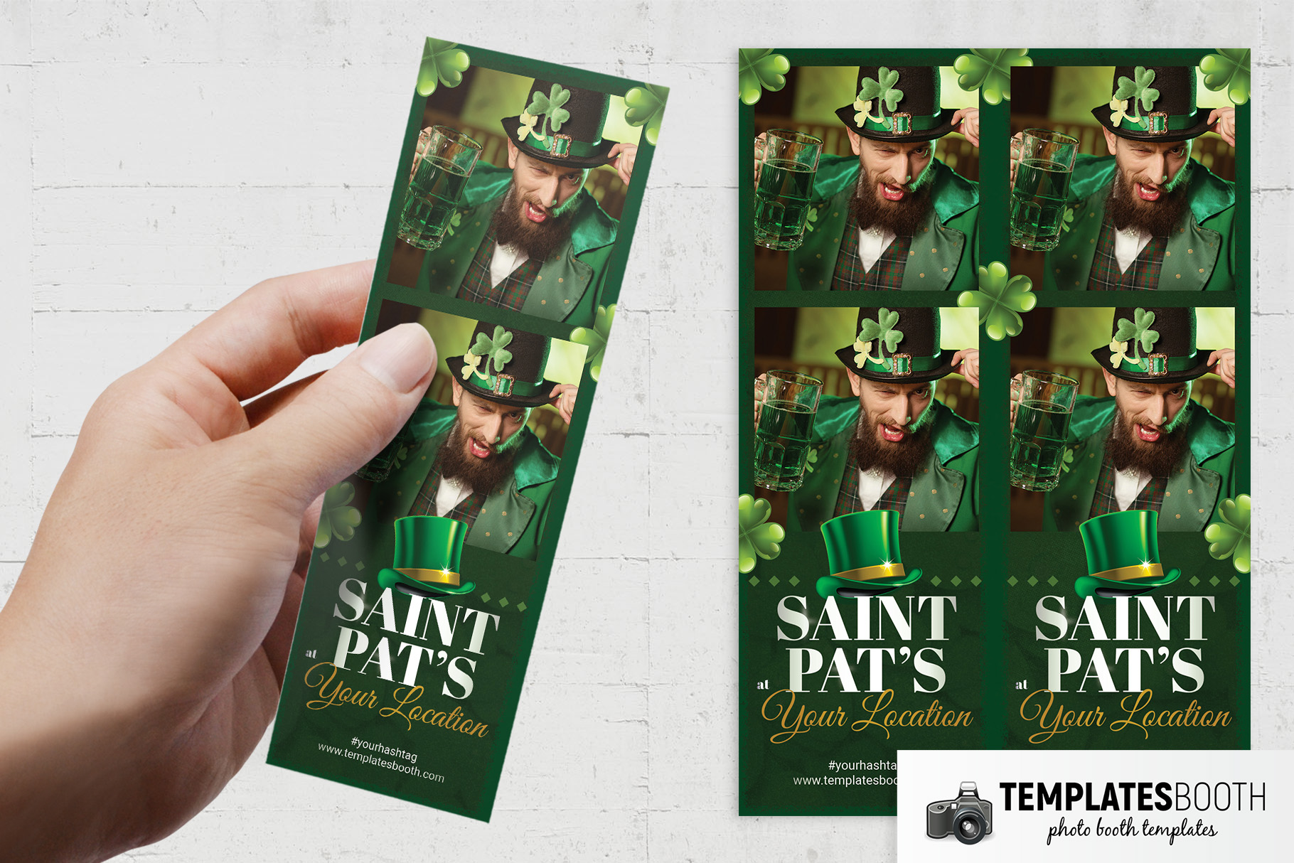 St Patrick Photo Booth Template