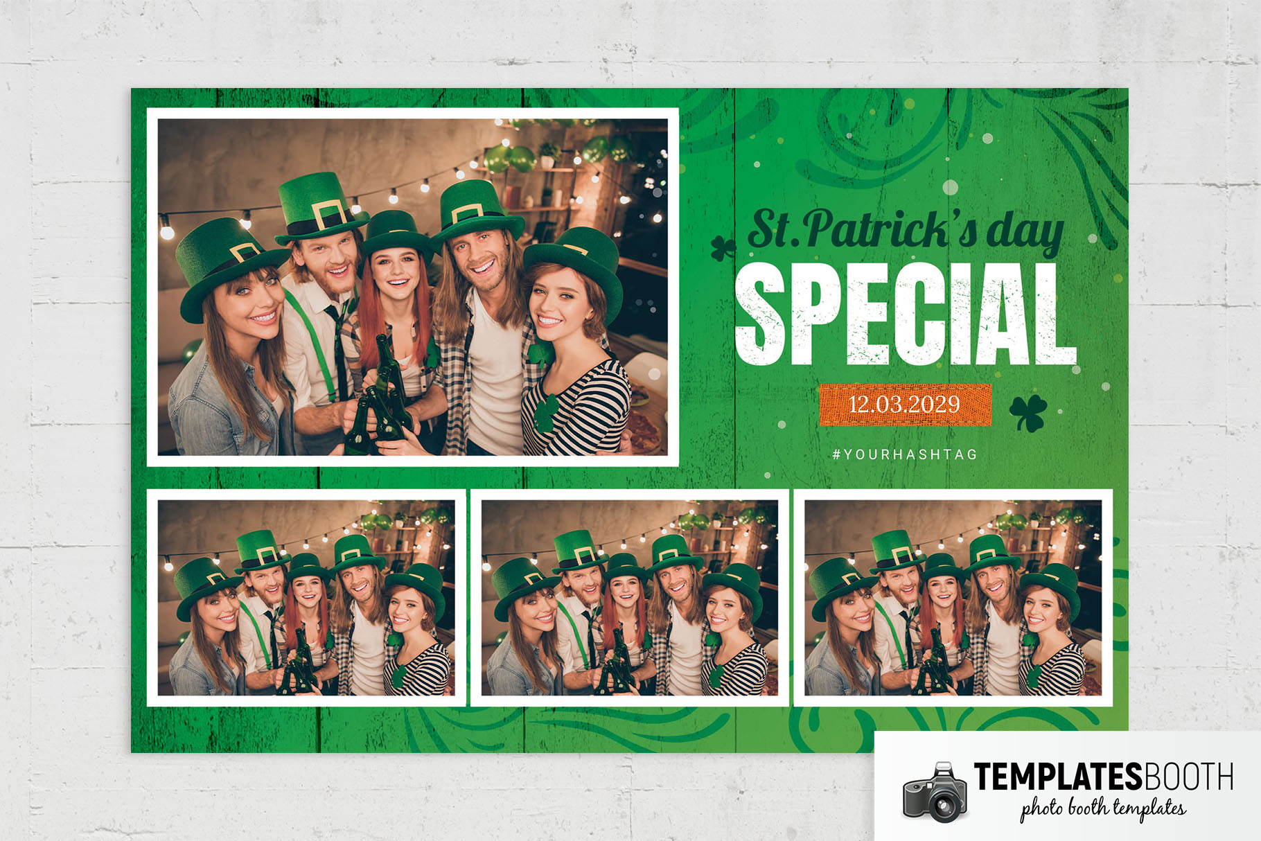 St. Patrick’s Day Special Photo Booth Template