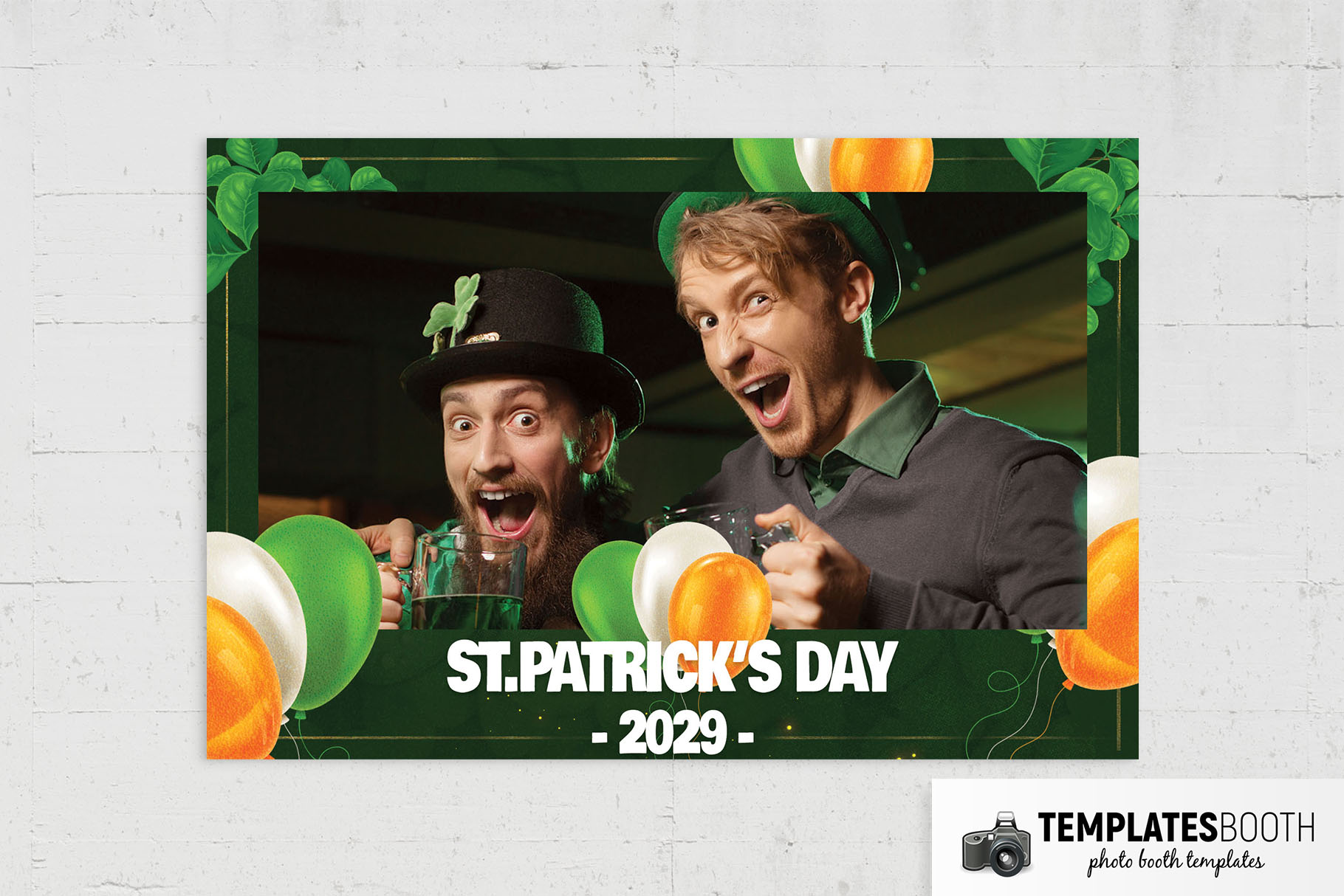 St Patrick Photo Booth Template
