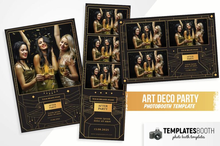 Art Deco Party Photo Booth Template