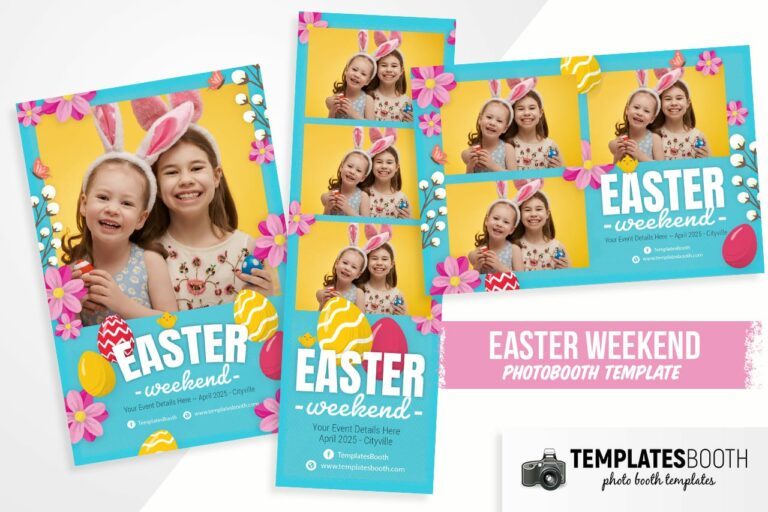 Easter Photo Booth Template
