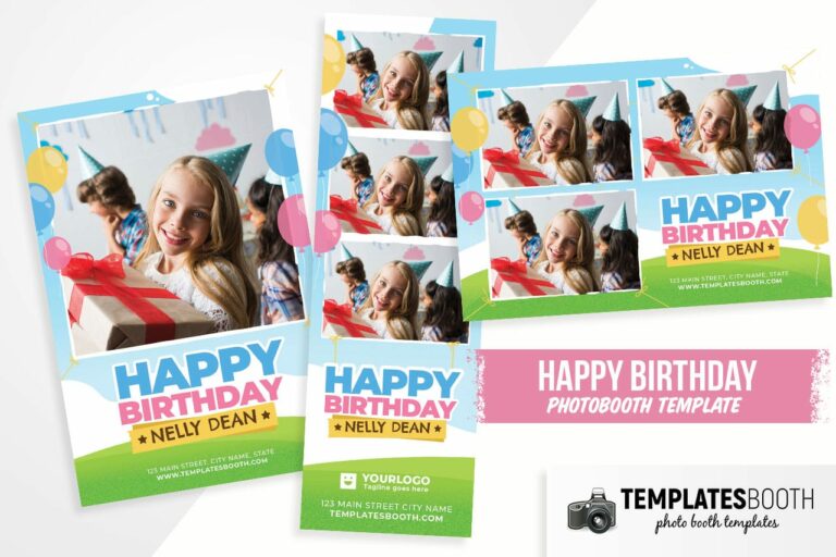 Happy Birthday Photo Booth Template