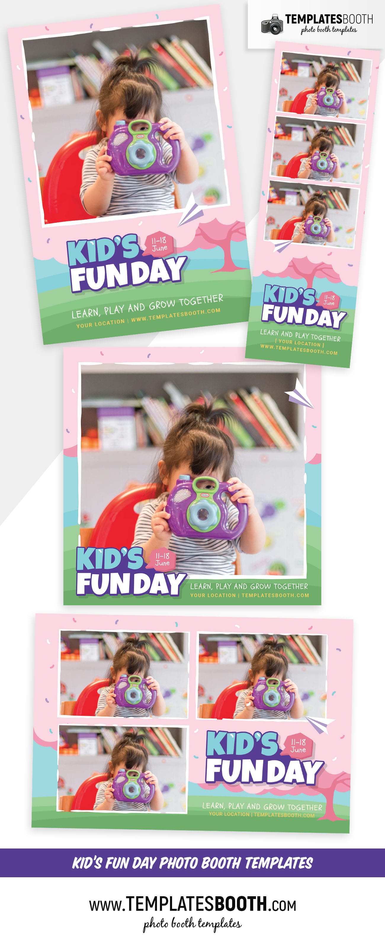 Kid's Fun Day Photo Booth Template