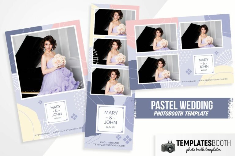 Abstract Pastel Photo Booth Template
