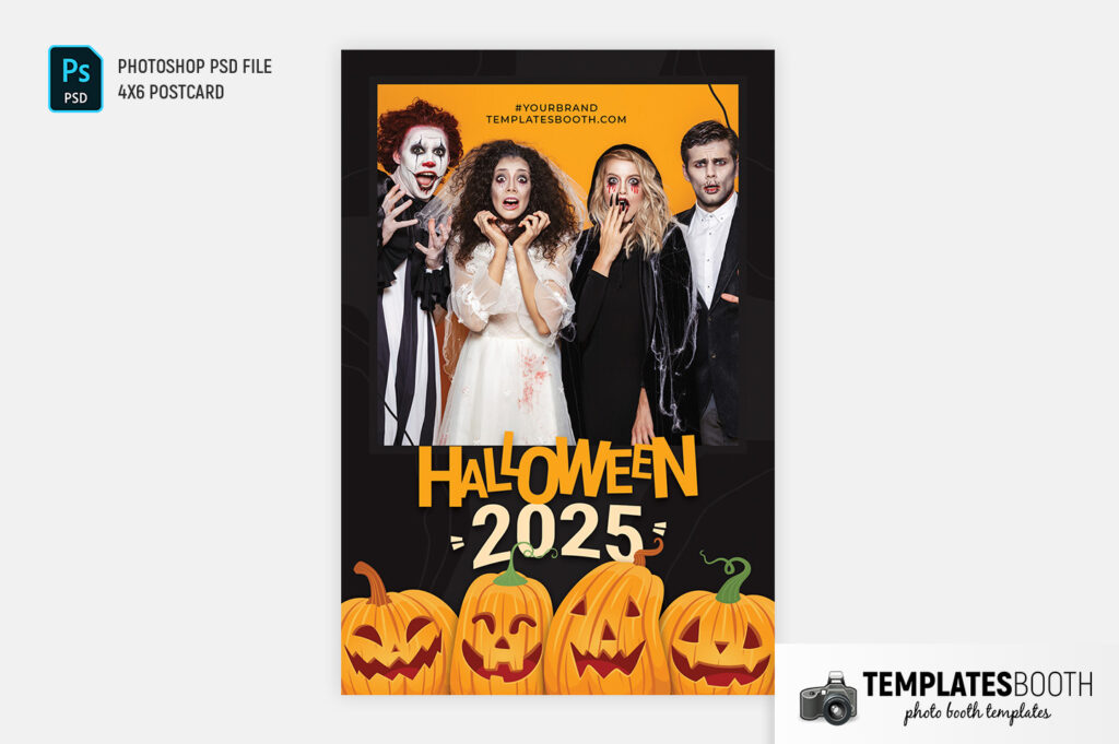 Halloween Party Photo Booth Template - TemplatesBooth