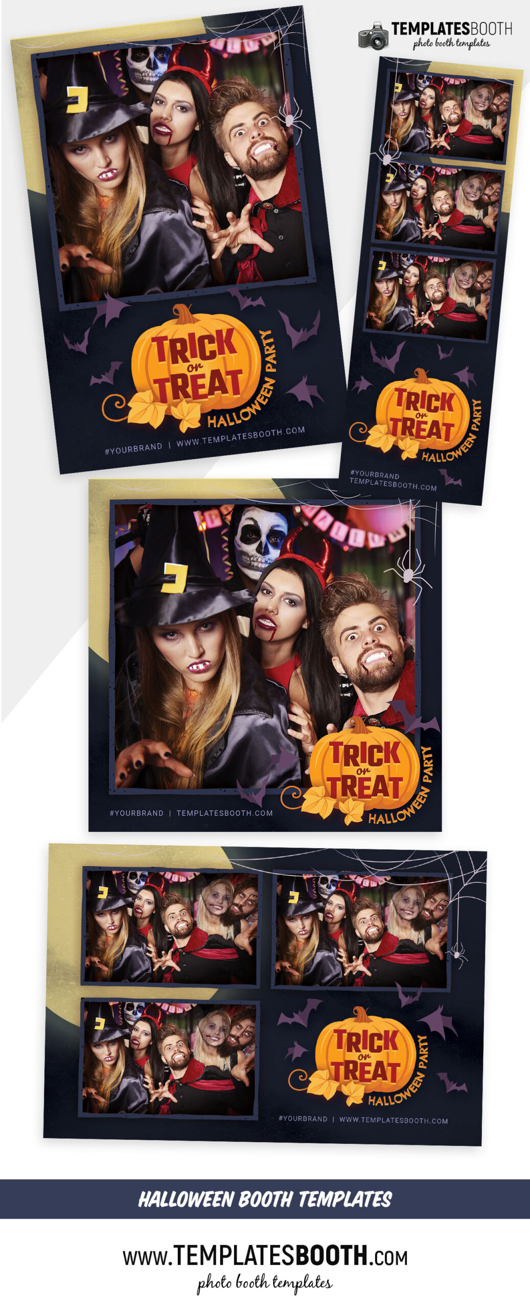 Trick or Treat Photo Booth Template (Full Preview)