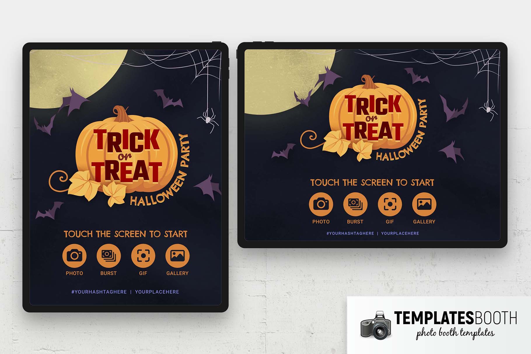 Trick or Treat Photo Booth Welcome Screen