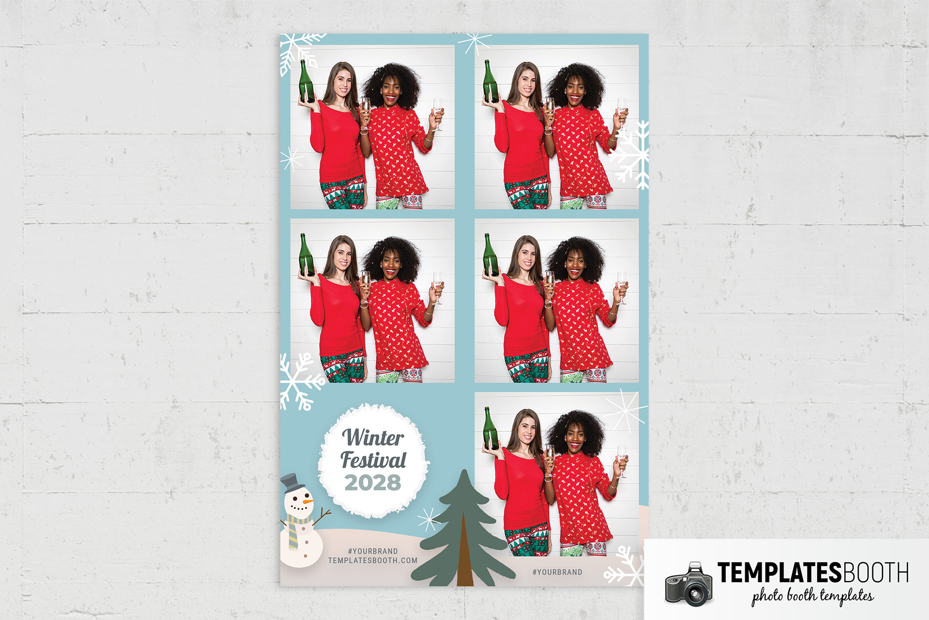 Winter Festival Photo Booth Template