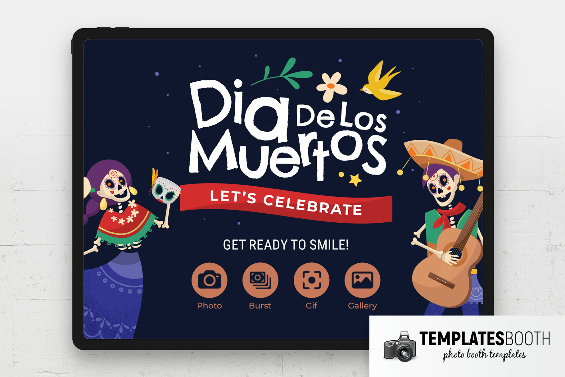 Day of The Dead Photo Booth Welcome Screen