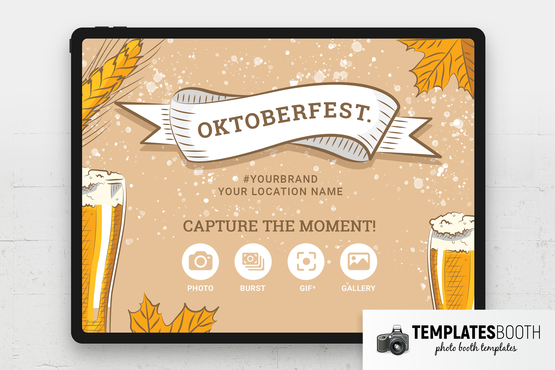 Oktoberfest Photo Booth Welcome Screen