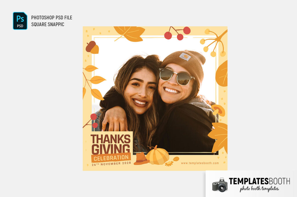 Thanksgiving Photo Booth Template - TemplatesBooth