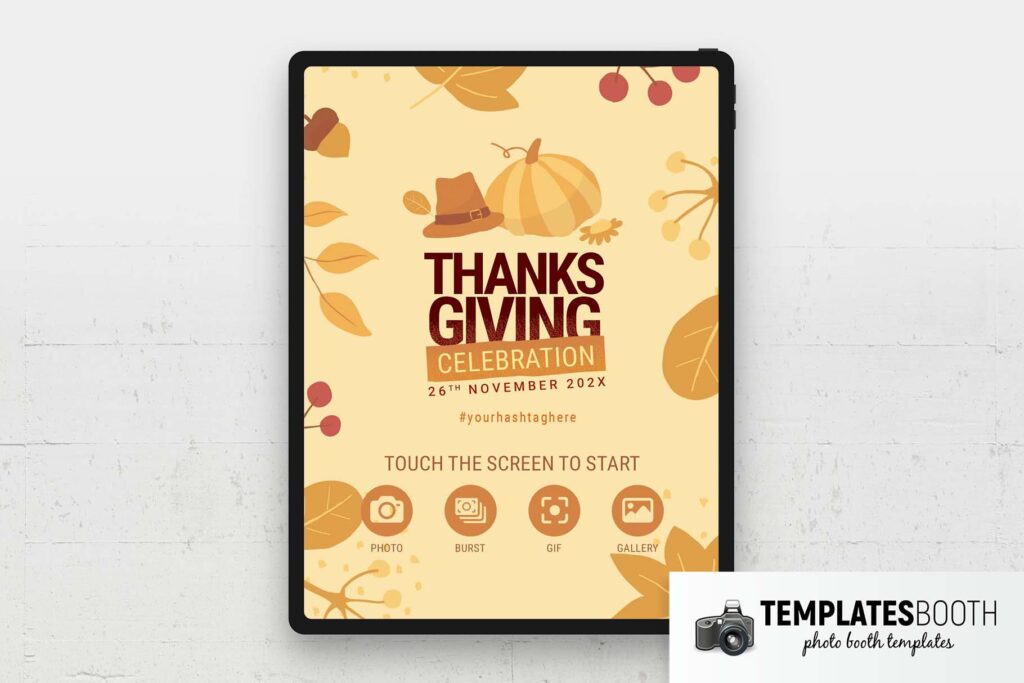 Thanksgiving Photo Booth Template - TemplatesBooth