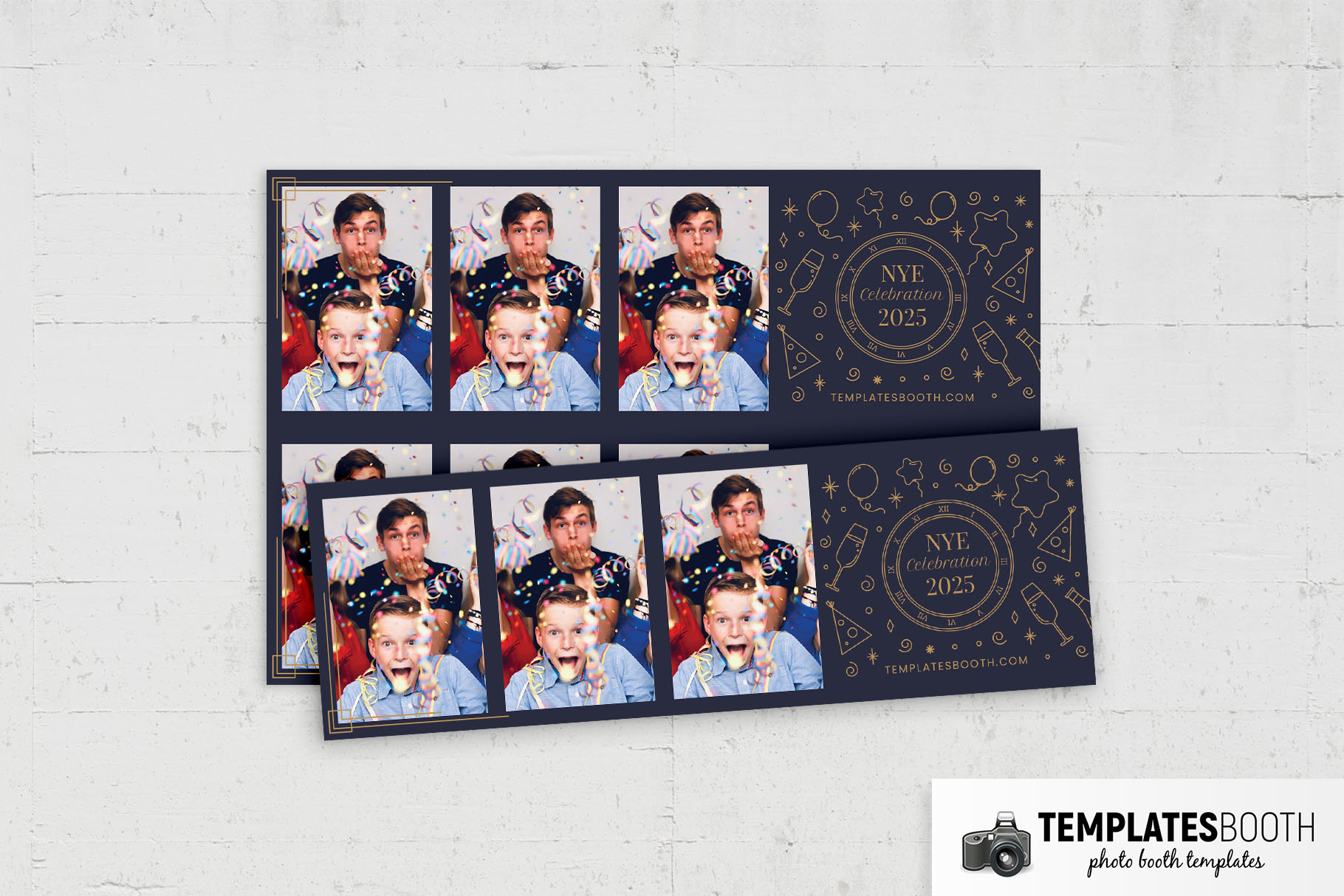 Ornate New Year's Eve Photo Booth Template