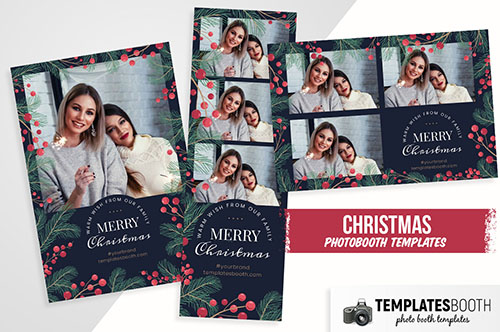 Simple Christmas Photo Booth Template