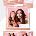 Rose Patterned Photo Booth Template – Preview 3